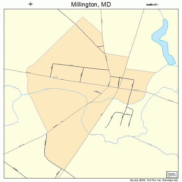 Millington, MD street map