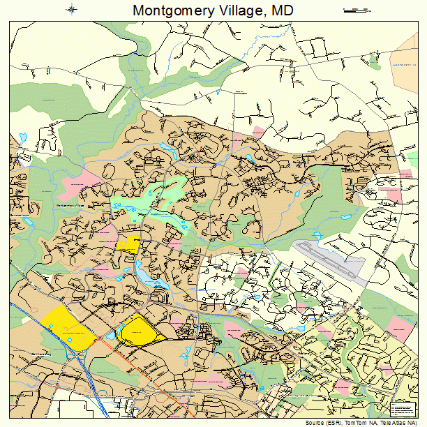 Montgomery Village, MD street map