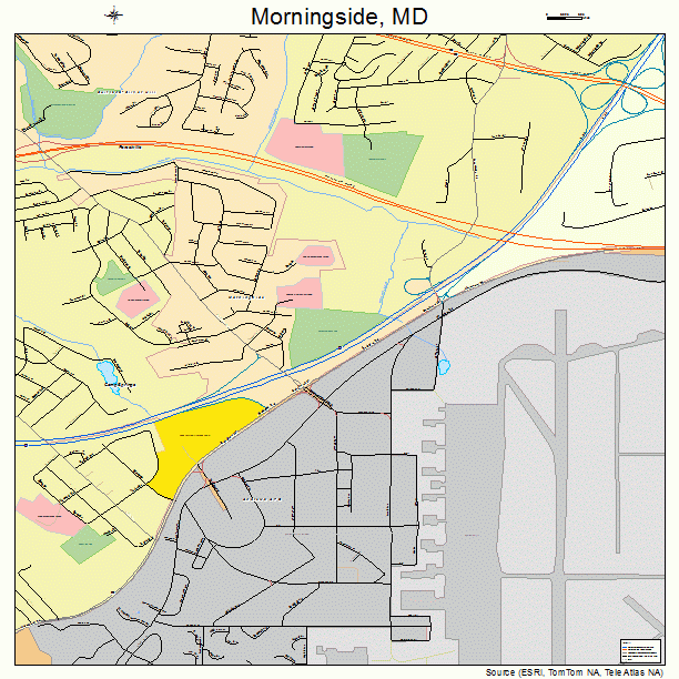 Morningside, MD street map