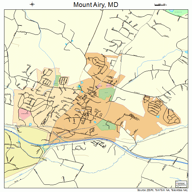 Mount Airy, MD street map