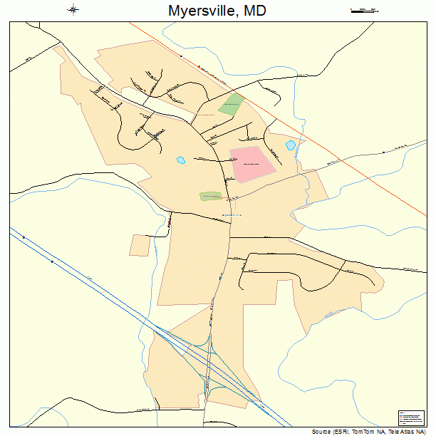 Myersville, MD street map
