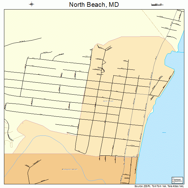 North Beach, MD street map