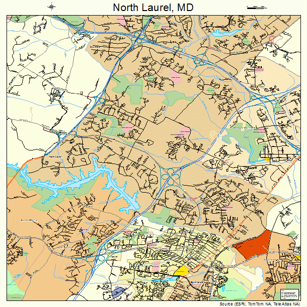 North Laurel, MD street map