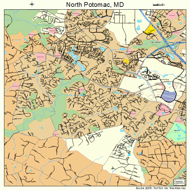 North Potomac, MD street map