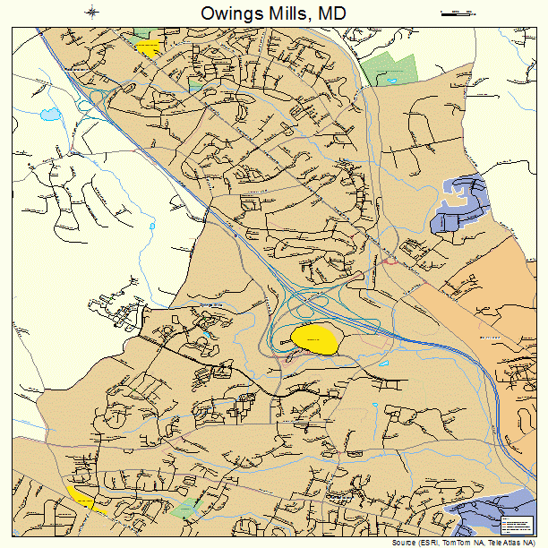 Owings Mills, MD street map