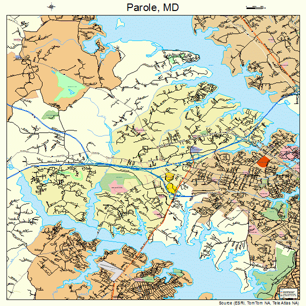Parole, MD street map