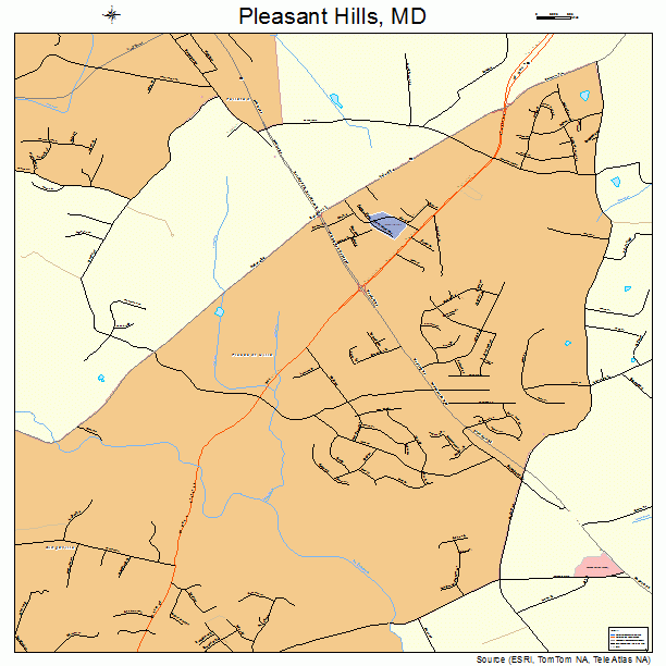 Pleasant Hills, MD street map
