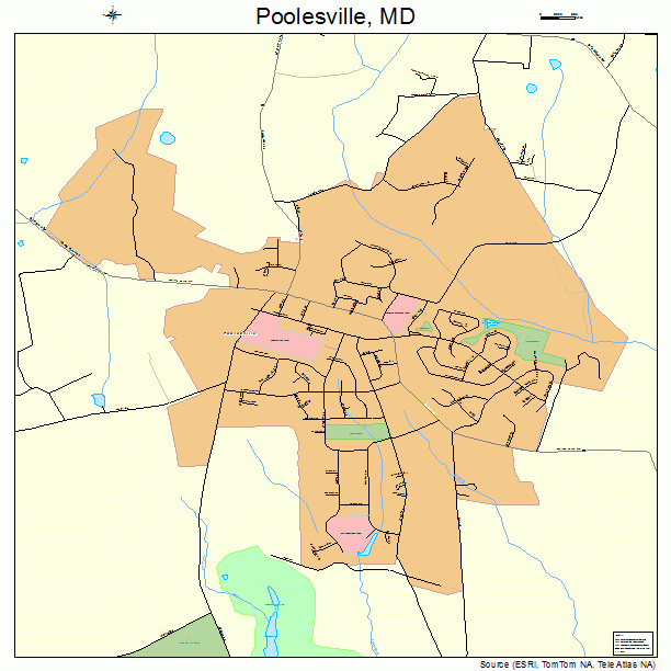 Poolesville, MD street map