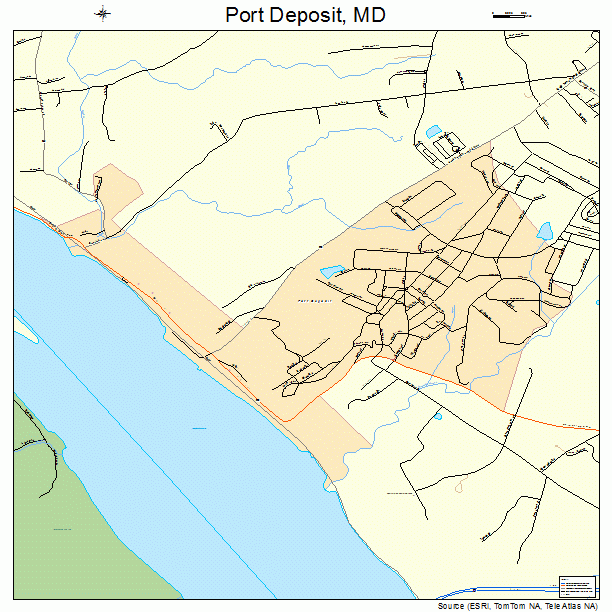 Port Deposit, MD street map