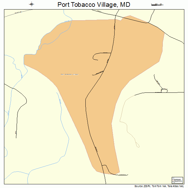 Port Tobacco Village, MD street map