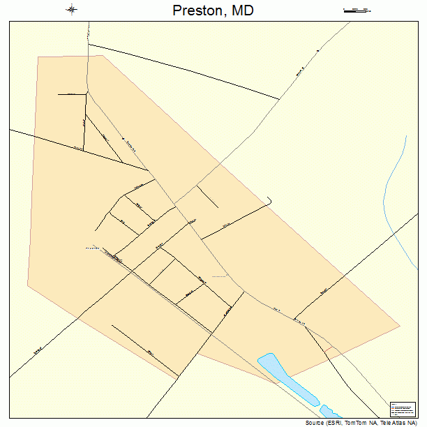 Preston, MD street map