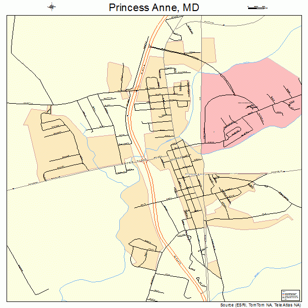 Princess Anne, MD street map