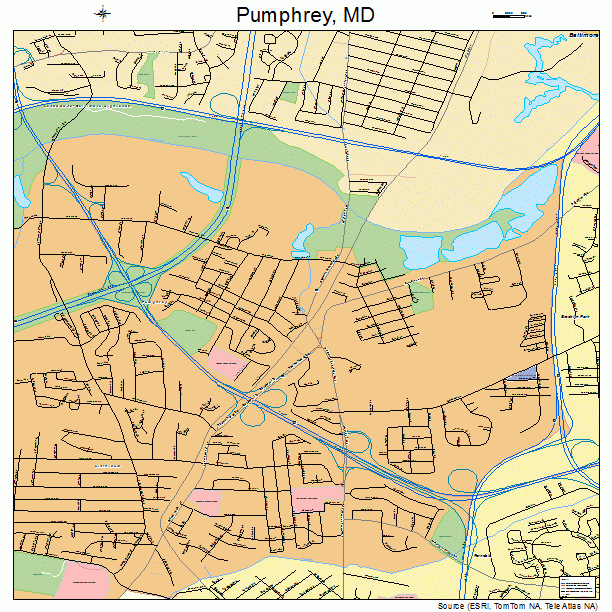 Pumphrey, MD street map