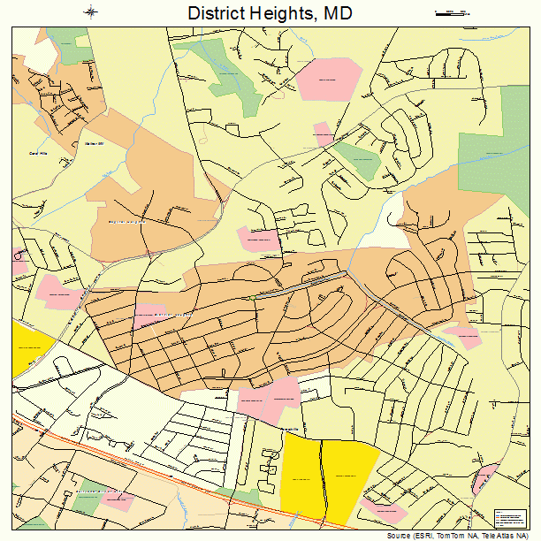 District Heights, MD street map