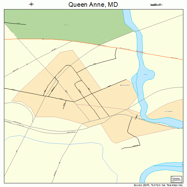 Queen Anne, MD street map