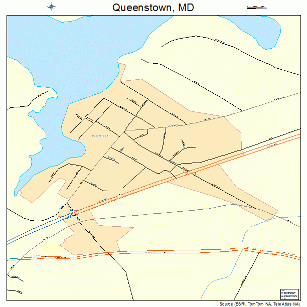 Queenstown, MD street map