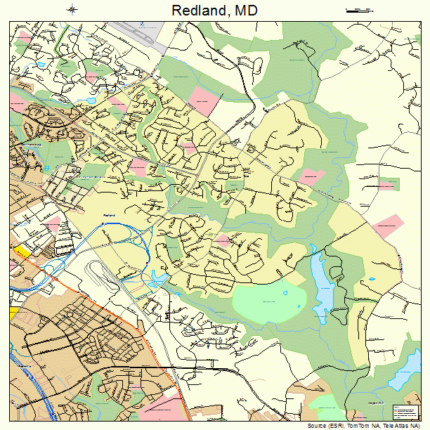 Redland, MD street map