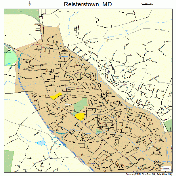 Reisterstown, MD street map