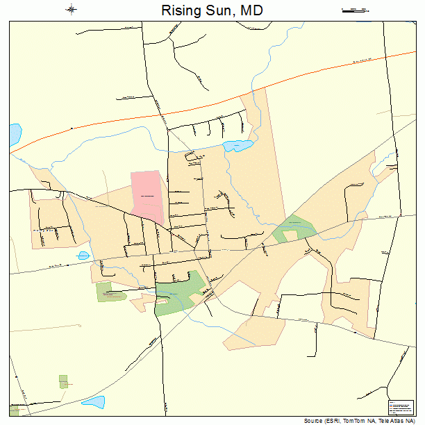 Rising Sun, MD street map
