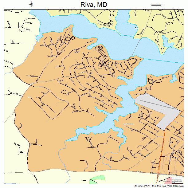 Riva, MD street map