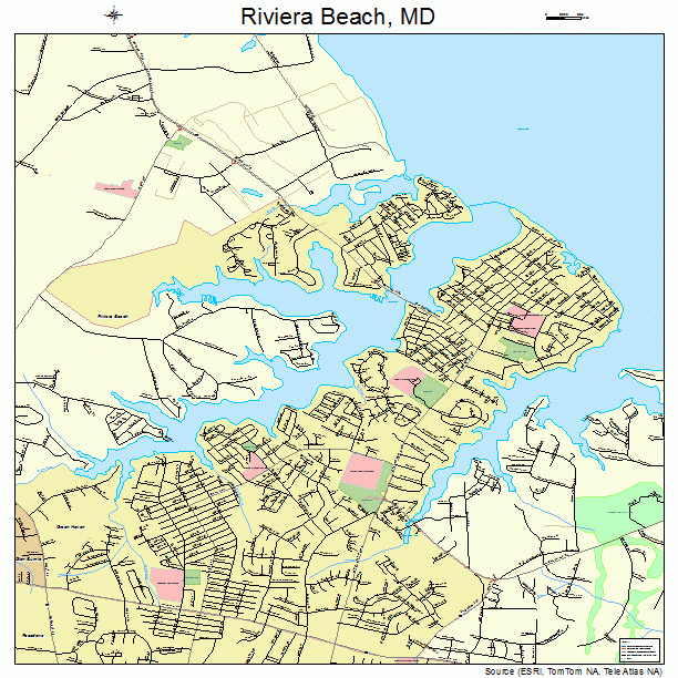 Riviera Beach, MD street map