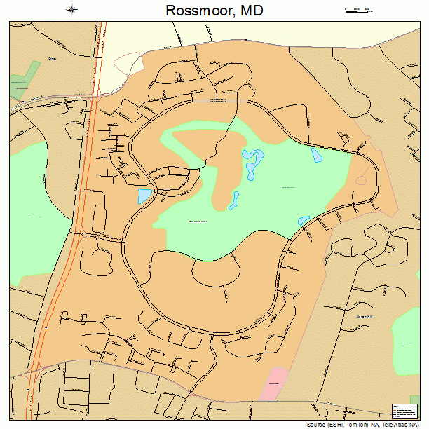 Rossmoor, MD street map