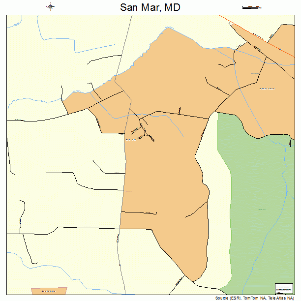 San Mar, MD street map