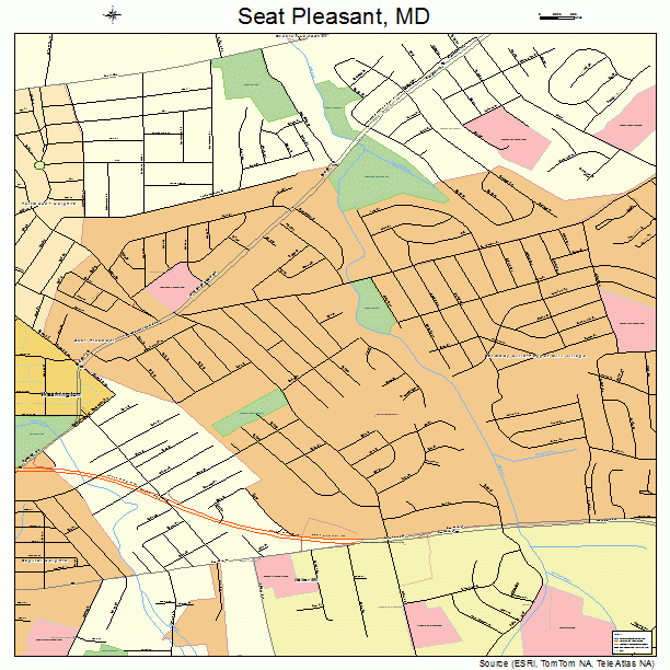 Seat Pleasant, MD street map