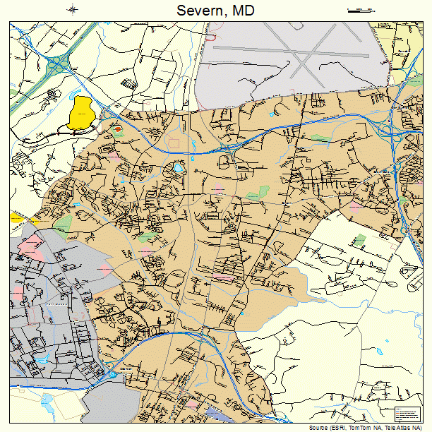Severn, MD street map