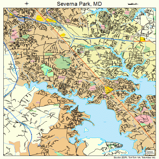 Severna Park, MD street map