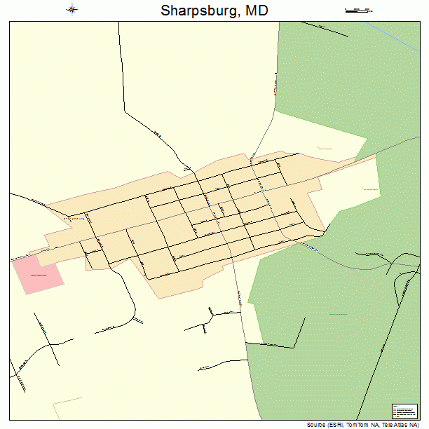 Sharpsburg, MD street map