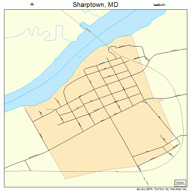 Sharptown, MD street map