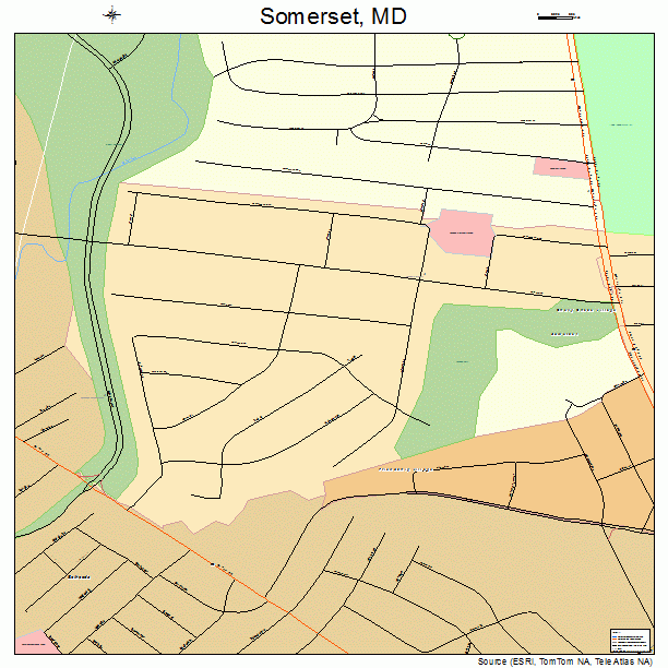 Somerset, MD street map