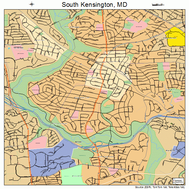 South Kensington, MD street map