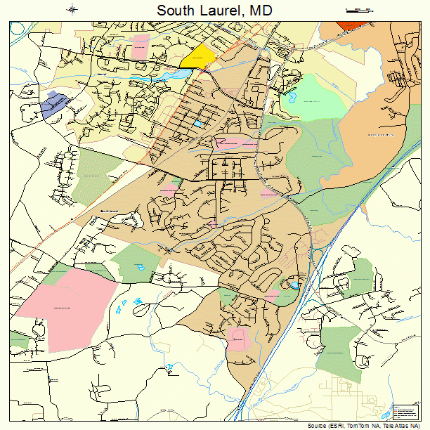 South Laurel, MD street map