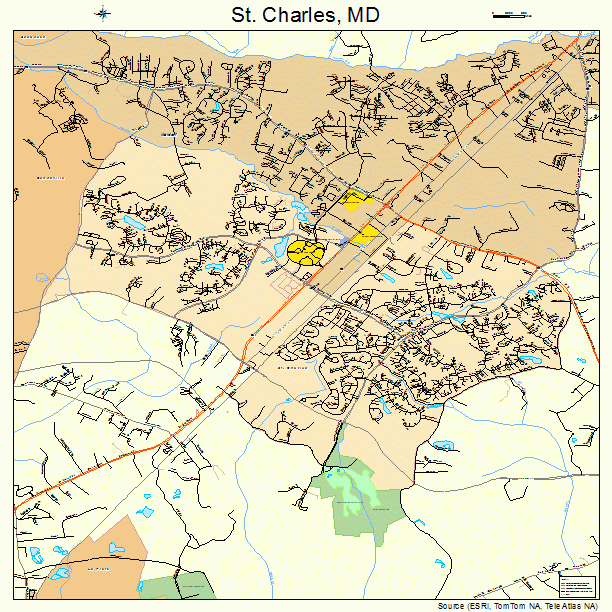 St. Charles, MD street map