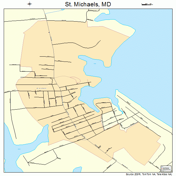 St. Michaels, MD street map