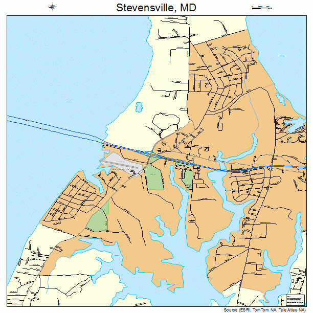 Stevensville, MD street map