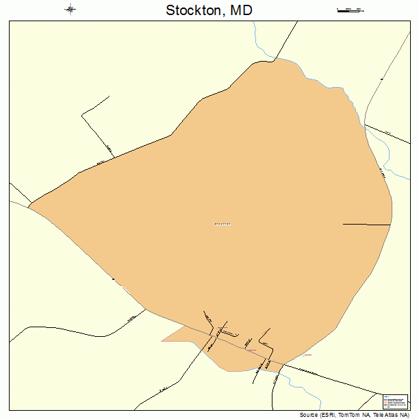 Stockton, MD street map