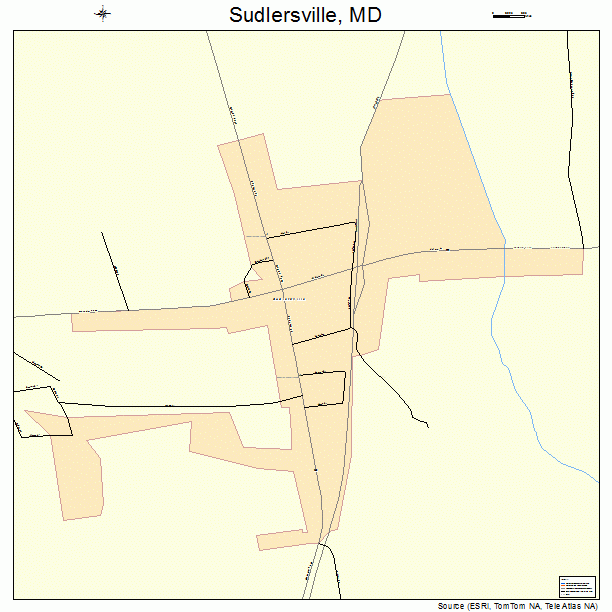Sudlersville, MD street map