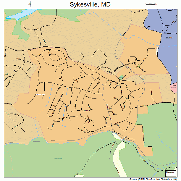 Sykesville, MD street map