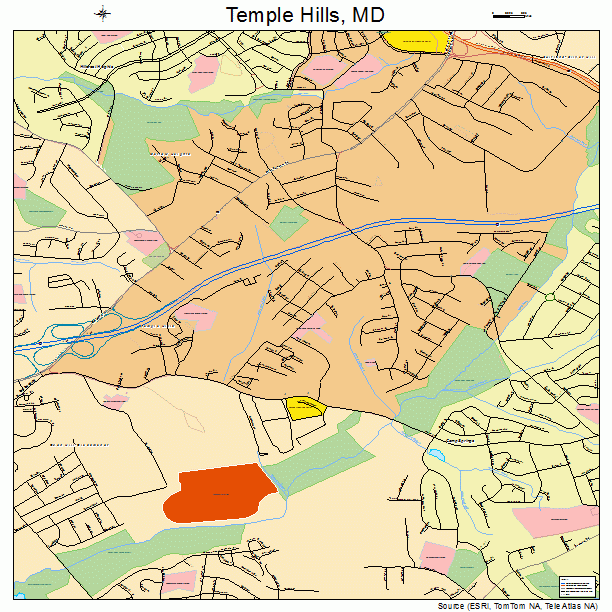 Temple Hills, MD street map