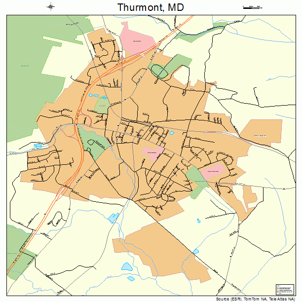 Thurmont, MD street map
