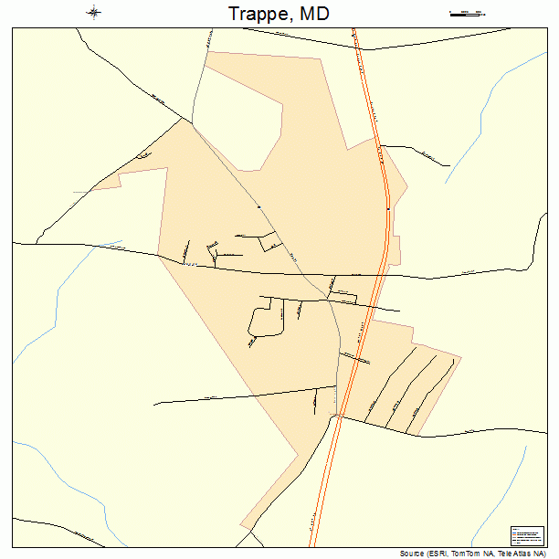 Trappe, MD street map