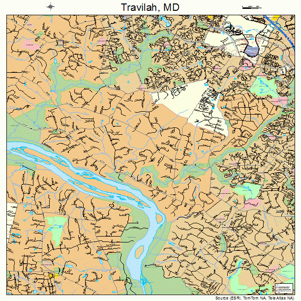 Travilah, MD street map