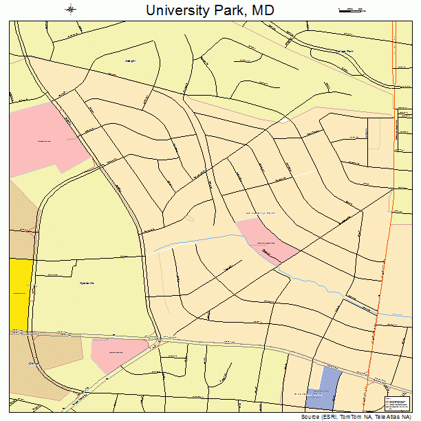 University Park, MD street map