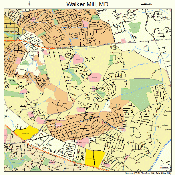 Walker Mill, MD street map