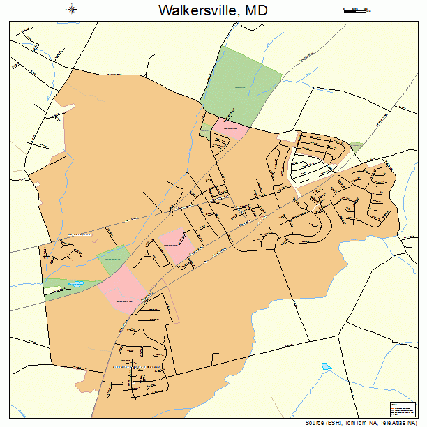 Walkersville, MD street map