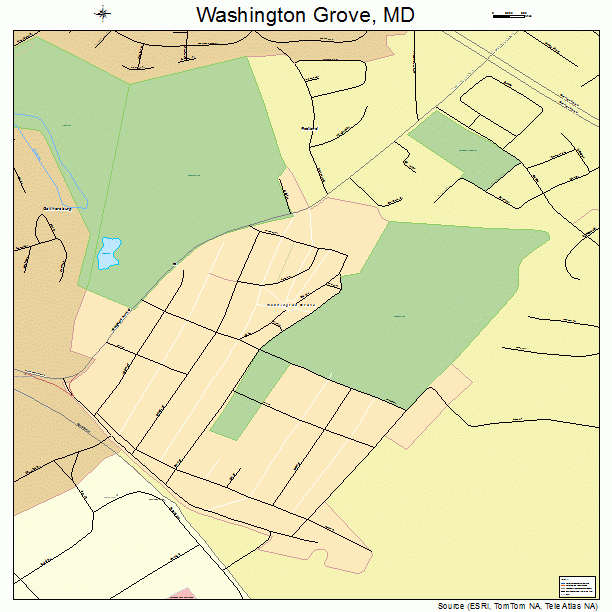 Washington Grove, MD street map
