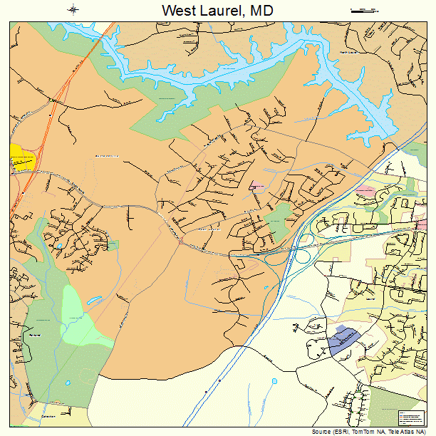 West Laurel, MD street map